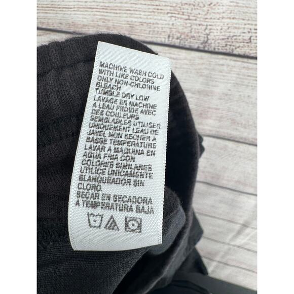 Standard James Perse 100% Linen Casual Pull On Lounge Pants Womens 2/M Black - Picture 8 of 10